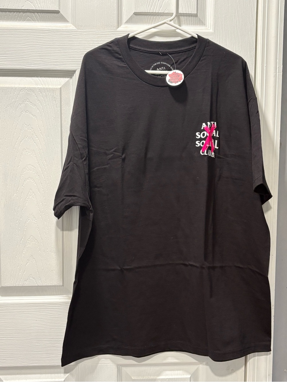 Anti Social Social Club Black Graphic Tee - Pink Logo size 2X BNWT- POT-2/261